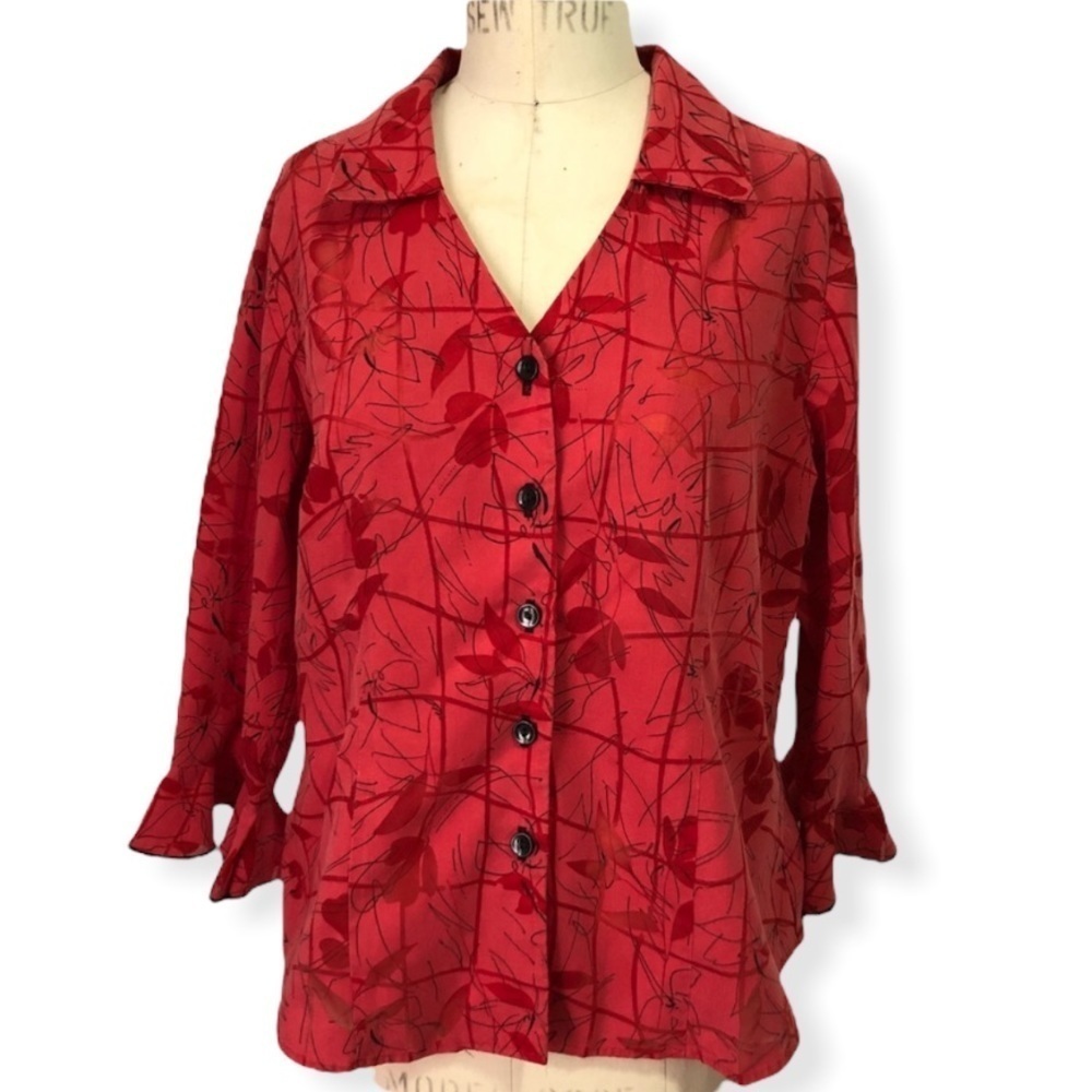 Dress Barn Button Down Shirt Size L